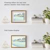 image:imageFrametory Floating Picture Frames Set  Bronze Metal Photo Frames  Real Glass  Display One 11x14 Two 8x10 and Four 5x7 Inch Photos for Home DecorationBronze