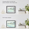 image:imageFrametory Floating Picture Frames Set  Bronze Metal Photo Frames  Real Glass  Display One 11x14 Two 8x10 and Four 5x7 Inch Photos for Home DecorationBlack