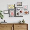 image:imageFrametory Floating Picture Frames Set  Bronze Metal Photo Frames  Real Glass  Display One 11x14 Two 8x10 and Four 5x7 Inch Photos for Home DecorationBlack