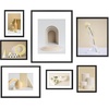 image:imageFrametory Floating Picture Frames Set  Bronze Metal Photo Frames  Real Glass  Display One 11x14 Two 8x10 and Four 5x7 Inch Photos for Home DecorationBlack