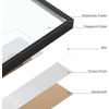 image:imageFrametory Floating Picture Frames Set  Bronze Metal Photo Frames  Real Glass  Display One 11x14 Two 8x10 and Four 5x7 Inch Photos for Home DecorationBlack