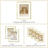 image:imageFrametory Floating Picture Frames Set  Bronze Metal Photo Frames  Real Glass  Display One 11x14 Two 8x10 and Four 5x7 Inch Photos for Home DecorationGold