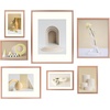 image:imageFrametory Floating Picture Frames Set  Bronze Metal Photo Frames  Real Glass  Display One 11x14 Two 8x10 and Four 5x7 Inch Photos for Home DecorationRose Gold