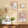 image:imageFrametory Floating Picture Frames Set  Bronze Metal Photo Frames  Real Glass  Display One 11x14 Two 8x10 and Four 5x7 Inch Photos for Home DecorationRose Gold