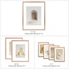 image:imageFrametory Floating Picture Frames Set  Bronze Metal Photo Frames  Real Glass  Display One 11x14 Two 8x10 and Four 5x7 Inch Photos for Home DecorationRose Gold