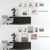 image:imageFrametory Floating Picture Frames Set  Bronze Metal Photo Frames  Real Glass  Display One 11x14 Two 8x10 and Four 5x7 Inch Photos for Home DecorationRose Gold