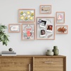 image:imageFrametory Floating Picture Frames Set  Bronze Metal Photo Frames  Real Glass  Display One 11x14 Two 8x10 and Four 5x7 Inch Photos for Home DecorationRose Gold