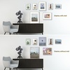 image:imageFrametory Floating Picture Frames Set  Bronze Metal Photo Frames  Real Glass  Display One 11x14 Two 8x10 and Four 5x7 Inch Photos for Home DecorationSilver