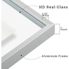 image:imageFrametory Floating Picture Frames Set  Bronze Metal Photo Frames  Real Glass  Display One 11x14 Two 8x10 and Four 5x7 Inch Photos for Home DecorationSilver