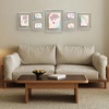 image:imageFrametory Floating Picture Frames Set  Bronze Metal Photo Frames  Real Glass  Display One 11x14 Two 8x10 and Four 5x7 Inch Photos for Home DecorationSilver