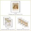 image:imageFrametory Floating Picture Frames Set  Bronze Metal Photo Frames  Real Glass  Display One 11x14 Two 8x10 and Four 5x7 Inch Photos for Home DecorationSilver