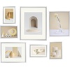 image:imageFrametory Floating Picture Frames Set  Bronze Metal Photo Frames  Real Glass  Display One 11x14 Two 8x10 and Four 5x7 Inch Photos for Home DecorationSilver
