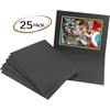 image:imageGolden State Art 100 Pack 5x7 Photo Folders Black with Silver Lining DIY Photo Frames Perfect Home DecorBlackGold Lining