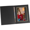 image:imageGolden State Art 100 Pack 5x7 Photo Folders Black with Silver Lining DIY Photo Frames Perfect Home DecorBlackGold Lining