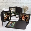 image:imageGolden State Art 100 Pack 5x7 Photo Folders Black with Silver Lining DIY Photo Frames Perfect Home DecorBlackGold Lining