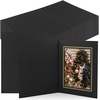 image:imageGolden State Art 100 Pack 5x7 Photo Folders Black with Silver Lining DIY Photo Frames Perfect Home DecorBlackGold Lining