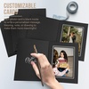 image:imageGolden State Art 100 Pack 5x7 Photo Folders Black with Silver Lining DIY Photo Frames Perfect Home DecorBlackSilver Lining