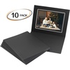 image:imageGolden State Art 100 Pack 5x7 Photo Folders Black with Silver Lining DIY Photo Frames Perfect Home DecorBlackSilver Lining