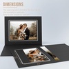 image:imageGolden State Art 100 Pack 5x7 Photo Folders Black with Silver Lining DIY Photo Frames Perfect Home DecorBlackSilver Lining