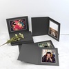 image:imageGolden State Art 100 Pack 5x7 Photo Folders Black with Silver Lining DIY Photo Frames Perfect Home DecorBlackSilver Lining