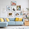 image:imageGolden State Art 11x14 Aluminum Picture Frame 3 Pack Metal Frames with Removable Mat for 8x10 Photos Artwork Prints Wall Mountable Blue Green Red