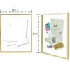 image:imageGolden State Art 11x14 Floating Picture Frame Aluminum Tempered Clear Glass Displays Any Size Photo Up to 11 x 14 for Home or Gallery Decoration Gold 12 PackGold