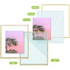 image:imageGolden State Art 11x14 Floating Picture Frame Aluminum Tempered Clear Glass Displays Any Size Photo Up to 11 x 14 for Home or Gallery Decoration Gold 12 PackGold