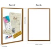 image:imageGolden State Art 11x14 Floating Picture Frame Aluminum Tempered Clear Glass Displays Any Size Photo Up to 11 x 14 for Home or Gallery Decoration Gold 12 PackBronze