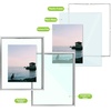 image:imageGolden State Art 11x14 Floating Picture Frame Aluminum Tempered Clear Glass Displays Any Size Photo Up to 11 x 14 for Home or Gallery Decoration Gold 12 PackSilver