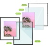image:imageGolden State Art 11x14 Floating Picture Frame Aluminum Tempered Clear Glass Displays Any Size Photo Up to 11 x 14 for Home or Gallery Decoration Gold 12 PackBlack