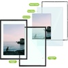 image:imageGolden State Art 11x14 Floating Picture Frame Aluminum Tempered Clear Glass Displays Any Size Photo Up to 11 x 14 for Home or Gallery Decoration Gold 12 PackBlack
