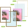 image:imageGolden State Art 11x14 Floating Picture Frame Aluminum Tempered Clear Glass Displays Any Size Photo Up to 11 x 14 for Home or Gallery Decoration Gold 12 PackBronze