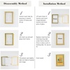 image:imageGolden State Art 11x14 Floating Picture Frame Aluminum Tempered Clear Glass Displays Any Size Photo Up to 11 x 14 for Home or Gallery Decoration Gold 12 PackGold