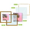 image:imageGolden State Art 11x14 Floating Picture Frame Aluminum Tempered Clear Glass Displays Any Size Photo Up to 11 x 14 for Home or Gallery Decoration Gold 12 PackBronze