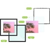 image:imageGolden State Art 11x14 Floating Picture Frame Aluminum Tempered Clear Glass Displays Any Size Photo Up to 11 x 14 for Home or Gallery Decoration Gold 12 PackBlack