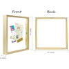 image:imageGolden State Art 11x14 Floating Picture Frame Aluminum Tempered Clear Glass Displays Any Size Photo Up to 11 x 14 for Home or Gallery Decoration Gold 12 PackGold