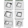 image:imageGolden State Art 11x14 Floating Picture Frame Aluminum Tempered Clear Glass Displays Any Size Photo Up to 11 x 14 for Home or Gallery Decoration Gold 12 PackGold