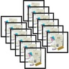 image:imageGolden State Art 11x14 Floating Picture Frame Aluminum Tempered Clear Glass Displays Any Size Photo Up to 11 x 14 for Home or Gallery Decoration Gold 12 PackBlack
