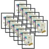 image:imageGolden State Art 11x14 Floating Picture Frame Aluminum Tempered Clear Glass Displays Any Size Photo Up to 11 x 14 for Home or Gallery Decoration Gold 12 PackBlack