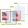 image:imageGolden State Art 11x14 Floating Picture Frame Aluminum Tempered Clear Glass Displays Any Size Photo Up to 11 x 14 for Home or Gallery Decoration Gold 12 PackBronze