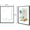 image:imageGolden State Art 11x14 Floating Picture Frame Aluminum Tempered Clear Glass Displays Any Size Photo Up to 11 x 14 for Home or Gallery Decoration Gold 12 PackBlack