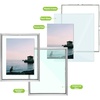 image:imageGolden State Art 11x14 Floating Picture Frame Aluminum Tempered Clear Glass Displays Any Size Photo Up to 11 x 14 for Home or Gallery Decoration Gold 12 PackSilver