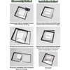 image:imageGolden State Art 11x14 Floating Picture Frame Aluminum Tempered Clear Glass Displays Any Size Photo Up to 11 x 14 for Home or Gallery Decoration Gold 12 PackSilver