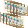 image:imageGolden State Art 11x14 Floating Picture Frame Aluminum Tempered Clear Glass Displays Any Size Photo Up to 11 x 14 for Home or Gallery Decoration Gold 12 PackBronze