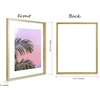 image:imageGolden State Art 11x14 Floating Picture Frame Aluminum Tempered Clear Glass Displays Any Size Photo Up to 11 x 14 for Home or Gallery Decoration Gold 12 PackGold