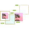 image:imageGolden State Art 11x14 Floating Picture Frame Aluminum Tempered Clear Glass Displays Any Size Photo Up to 11 x 14 for Home or Gallery Decoration Gold 12 PackGold