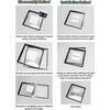 image:imageGolden State Art 11x14 Floating Picture Frame Aluminum Tempered Clear Glass Displays Any Size Photo Up to 11 x 14 for Home or Gallery Decoration Gold 12 PackGold