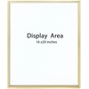 image:imageGolden State Art 11x14 Floating Picture Frame Aluminum Tempered Clear Glass Displays Any Size Photo Up to 11 x 14 for Home or Gallery Decoration Gold 12 PackGold