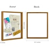 image:imageGolden State Art 11x14 Floating Picture Frame Aluminum Tempered Clear Glass Displays Any Size Photo Up to 11 x 14 for Home or Gallery Decoration Gold 12 PackBronze