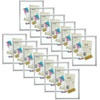 image:imageGolden State Art 11x14 Floating Picture Frame Aluminum Tempered Clear Glass Displays Any Size Photo Up to 11 x 14 for Home or Gallery Decoration Gold 12 PackSilver
